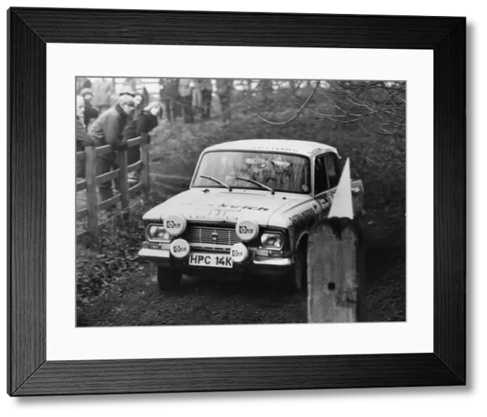 Framed Print : Moskvitch 412, Lanfranchini, 1972 R. A. C. Rally. Creator: Unknown Framed Print : Moskvitch 412, Lanfranchini, 1972 R. A. C. Rally. Creator: Unknown