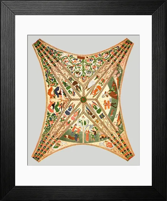 Framed Print : Ceiling decoration in Floda Church, Flodafors, Sodermanland County, Sweden, (1928) Framed Print : Ceiling decoration in Floda Church, Flodafors, Sodermanland County, Sweden, (1928)