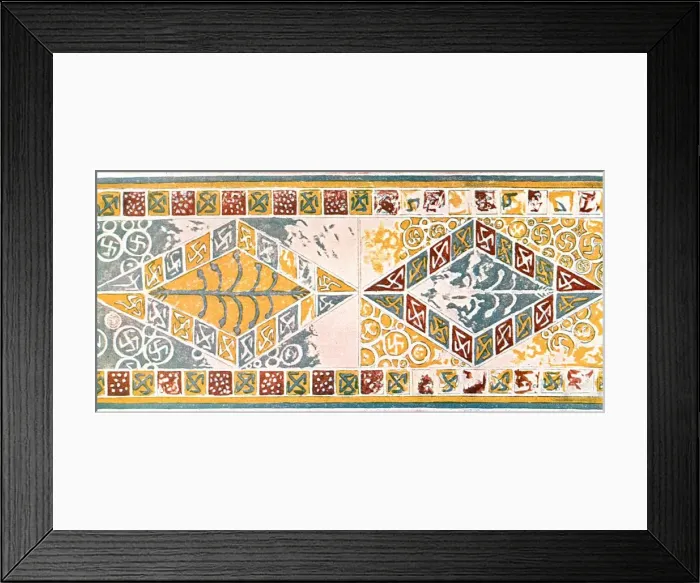 Framed Print : Frieze in the church at Saint-Pierre-de-Clages, Switzerland, (1928). Creator: Unknown Framed Print : Frieze in the church at Saint-Pierre-de-Clages, Switzerland, (1928). Creator: Unknown