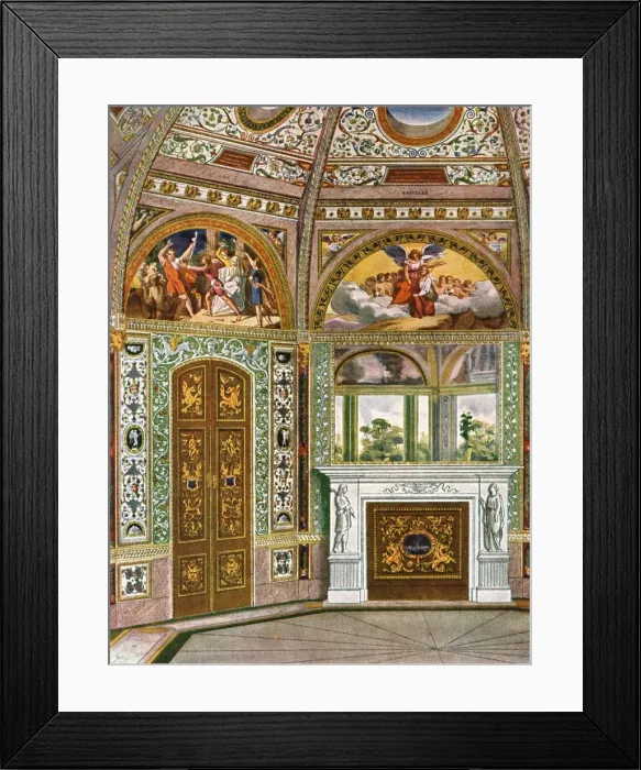 Framed Print : Decoration in the Octagon (Garden Pavilion) in Buckingham Palace, London, (1928). Creator: Unknown Framed Print : Decoration in the Octagon (Garden Pavilion) in Buckingham Palace, London, (1928). Creator: Unknown