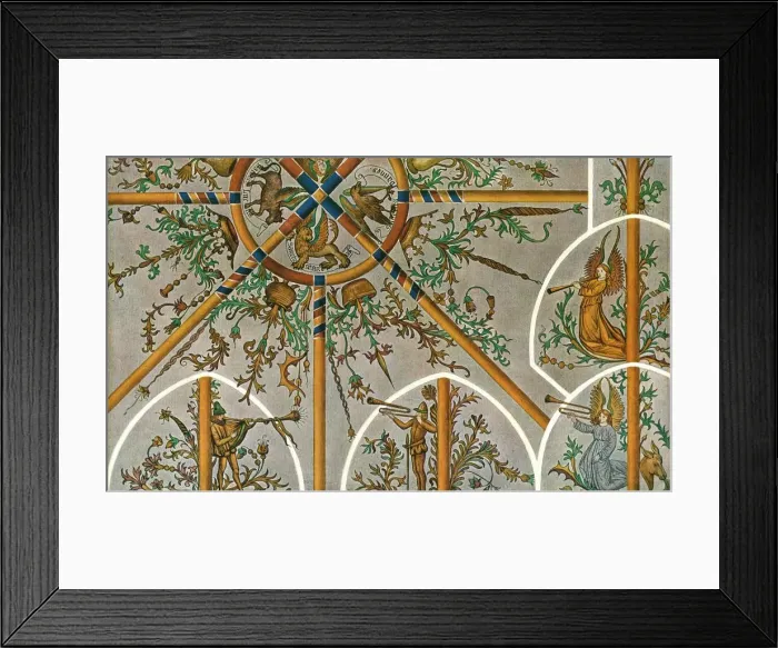 Framed Print : Decoration in Stedum Church, Groningen, Netherlands, (1928). Creator: Unknown Framed Print : Decoration in Stedum Church, Groningen, Netherlands, (1928). Creator: Unknown