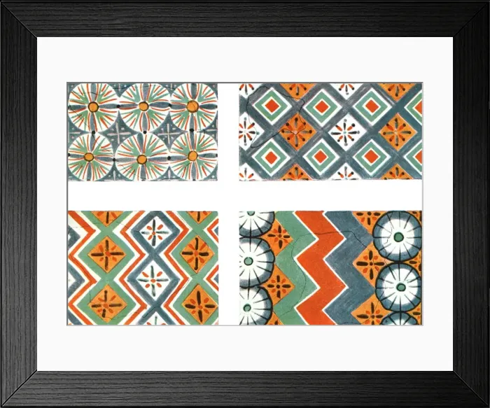 Framed Print : Ceiling patterns in the Tomb of Nebamon and Ipuki in Thebes, Egypt, (1928). Creator: Unknown Framed Print : Ceiling patterns in the Tomb of Nebamon and Ipuki in Thebes, Egypt, (1928). Creator: Unknown