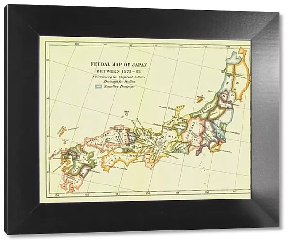 Feudal Map of Japan between 1573 -83, (1903). Creator: Unknown