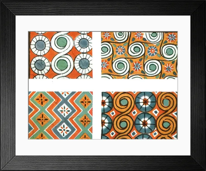 Framed Print : Ceiling patterns in the Tomb of Nebamon and Ipuki in Thebes, Egypt, (1928). Creator: Unknown Framed Print : Ceiling patterns in the Tomb of Nebamon and Ipuki in Thebes, Egypt, (1928). Creator: Unknown