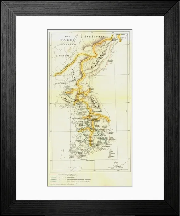 Framed Print : Map of Korea, 1903. Creator: Unknown Framed Print : Map of Korea, 1903. Creator: Unknown