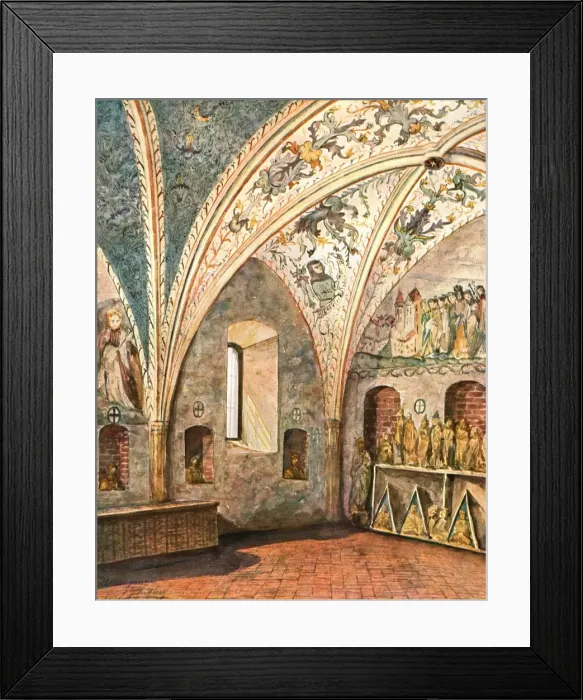 Framed Print : Decoration in St Nicholas Church, Jüterbog, Brandenburg, Germany, (1928). Creator: Unknown Framed Print : Decoration in St Nicholas Church, Jüterbog, Brandenburg, Germany, (1928). Creator: Unknown