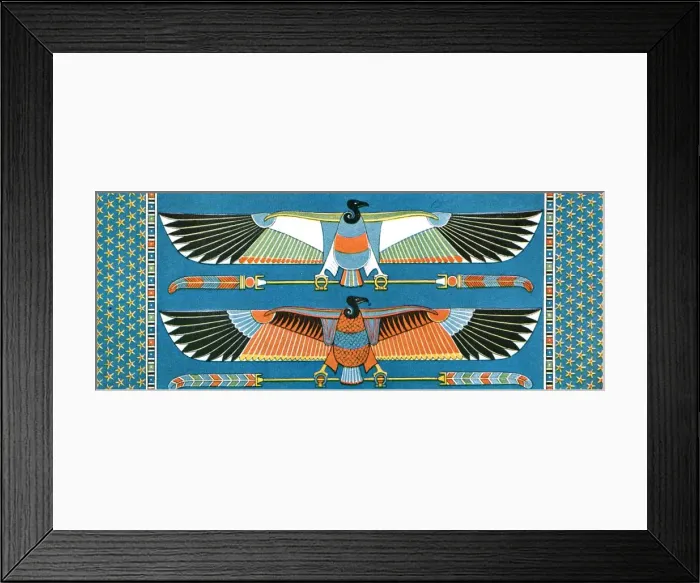 Framed Print : Vulture ceiling decorations, Philae, Egypt, (1928). Creator: Unknown Framed Print : Vulture ceiling decorations, Philae, Egypt, (1928). Creator: Unknown