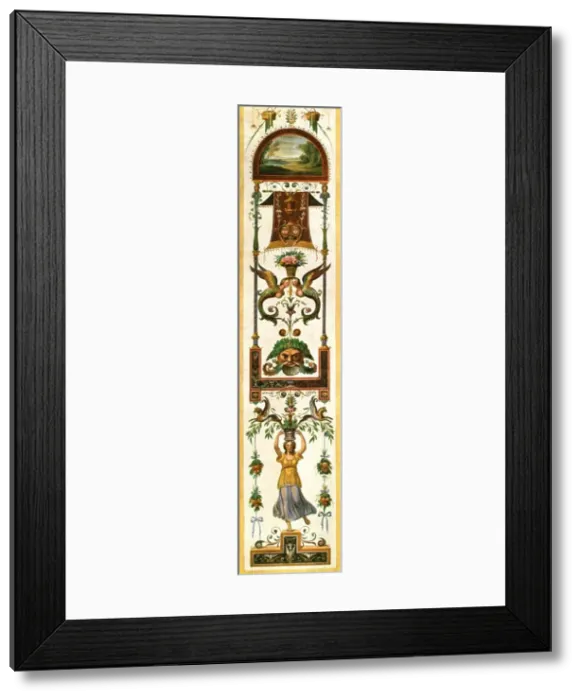 Framed Print : Grotesque paintings from the Vatican loggias, Rome, Italy, (1928). Creator: Unknown Framed Print : Grotesque paintings from the Vatican loggias, Rome, Italy, (1928). Creator: Unknown