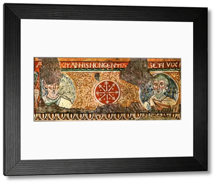 Framed Print : Detail of frieze from the Basilica of the Holy Cross, Rome, Italy, (1928). Creator: Unknown Framed Print : Detail of frieze from the Basilica of the Holy Cross, Rome, Italy, (1928). Creator: Unknown