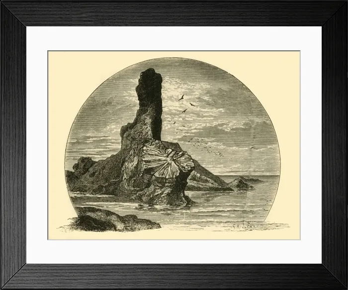 Framed Print : The Rock and Spindle, 1898. Creator: Unknown Framed Print : The Rock and Spindle, 1898. Creator: Unknown