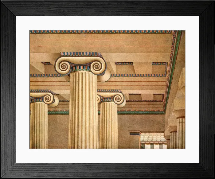 Framed Print : Ionic Hall in the Acropolis at Athens, Greece, (1928). Creator: Unknown Framed Print : Ionic Hall in the Acropolis at Athens, Greece, (1928). Creator: Unknown
