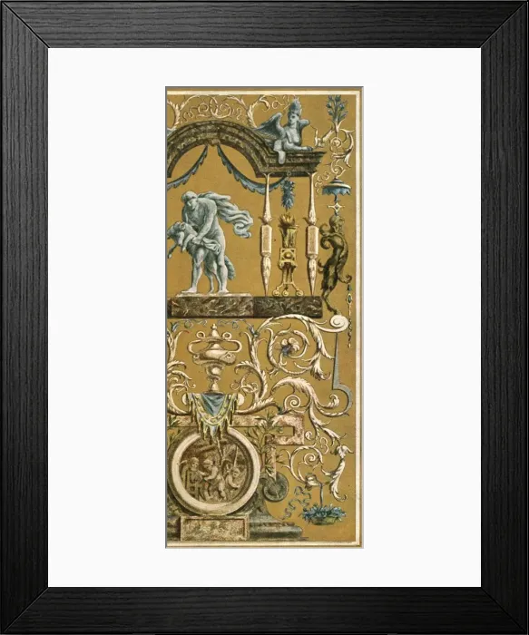 Framed Print : Decorative painting in the Louvre, Paris, France, (1928). Creator: Unknown Framed Print : Decorative painting in the Louvre, Paris, France, (1928). Creator: Unknown