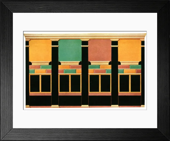 Framed Print : Wall decoration, Pompeii, Italy, (1928). Creator: Unknown Framed Print : Wall decoration, Pompeii, Italy, (1928). Creator: Unknown