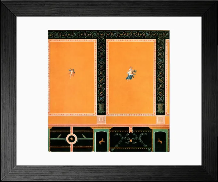 Framed Print : Wall decoration, Pompeii, Italy, (1928). Creator: Unknown Framed Print : Wall decoration, Pompeii, Italy, (1928). Creator: Unknown