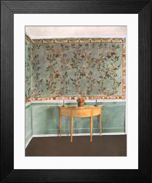 Framed Print : Decoration in the Sherwood-Jayne House, East Setauket, USA, (1928). Creator: Unknown Framed Print : Decoration in the Sherwood-Jayne House, East Setauket, USA, (1928). Creator: Unknown