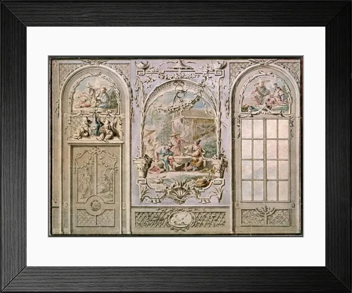 Framed Print : Design for mural decoration, Italy, (1928). Creator: Unknown Framed Print : Design for mural decoration, Italy, (1928). Creator: Unknown