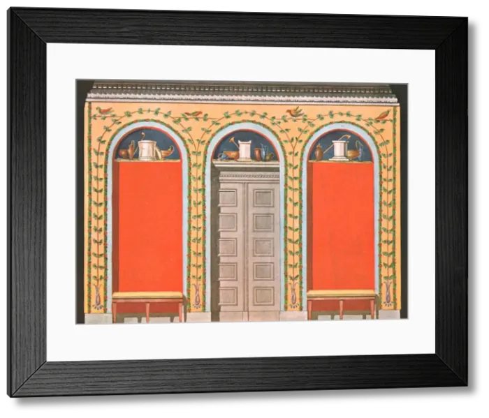 Framed Print : Cabinet in the Herculaneum taste, Leipzig, Germany, (1928). Creator: Unknown Framed Print : Cabinet in the Herculaneum taste, Leipzig, Germany, (1928). Creator: Unknown
