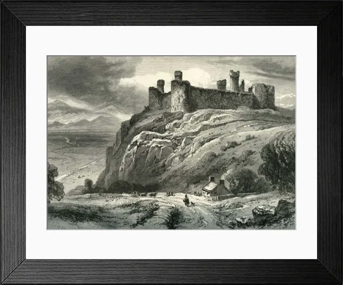 Framed Print : Harlech Castle, c1870 Framed Print : Harlech Castle, c1870