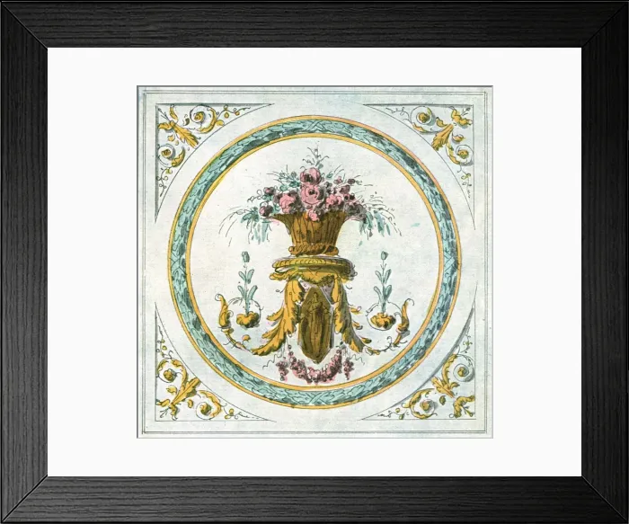 Framed Print : Design for interior decoration, France, (1928). Creator: Unknown Framed Print : Design for interior decoration, France, (1928). Creator: Unknown