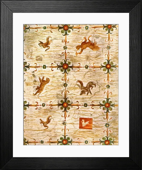 Framed Print : Ceiling decoration in Neros Domus Aurea, Rome, Italy, (1928). Creator: Unknown Framed Print : Ceiling decoration in Neros Domus Aurea, Rome, Italy, (1928). Creator: Unknown