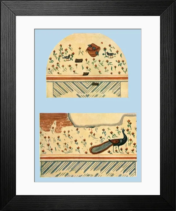 Framed Print : Wall paintings in a Christian tomb, Sart, Turkey, (1928). Creator: Unknown Framed Print : Wall paintings in a Christian tomb, Sart, Turkey, (1928). Creator: Unknown