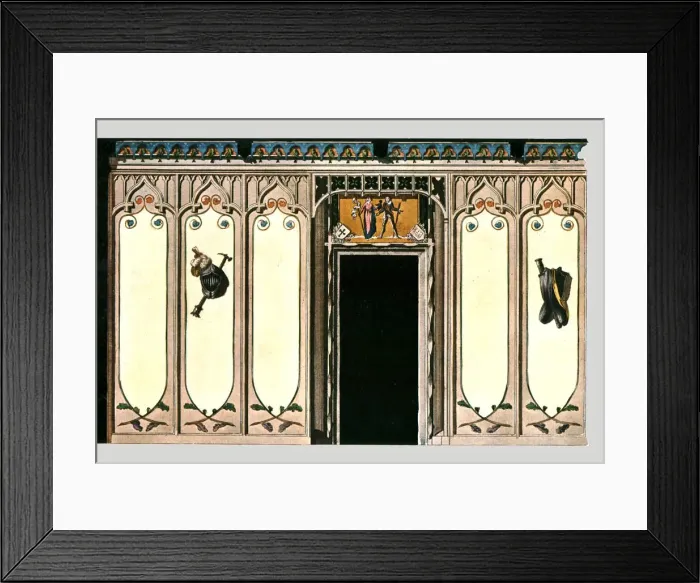 Framed Print : Knights Hall in the Gothic Style, Leipzig, Germany, (1928). Creator: Unknown Framed Print : Knights Hall in the Gothic Style, Leipzig, Germany, (1928). Creator: Unknown