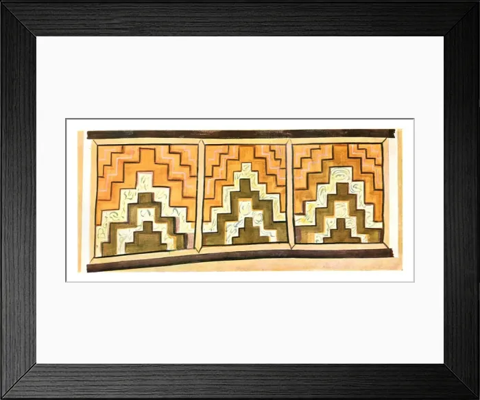 Framed Print : Wall decoration in the Stylos Monastery, Turkey, (1928). Creator: Unknown