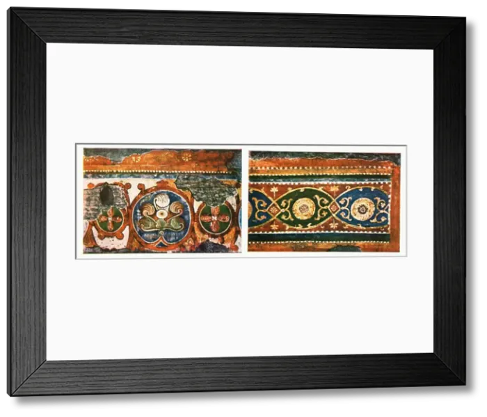 Framed Print : Detail of frieze from the Basilica of the Holy Cross, Rome, Italy, (1928). Creator: Unknown Framed Print : Detail of frieze from the Basilica of the Holy Cross, Rome, Italy, (1928). Creator: Unknown
