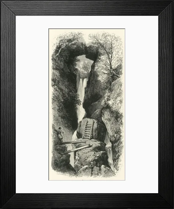 Framed Print : Dungeon Ghyl, c1870 Framed Print : Dungeon Ghyl, c1870