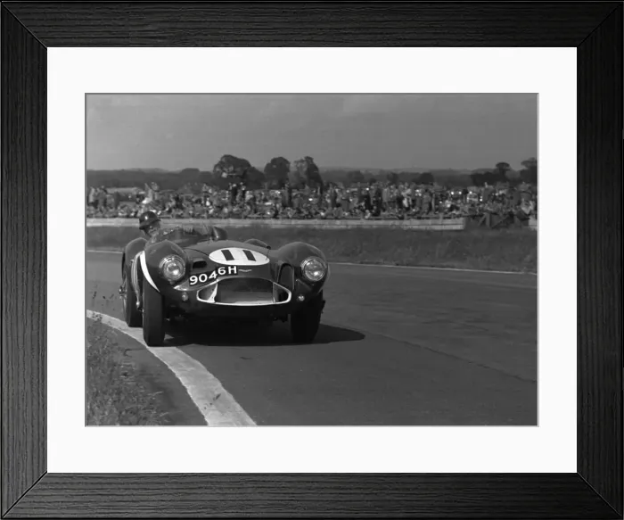 Framed Print : Aston Martin DB3S, Peter Blond, Goodwood 1957. Creator: Unknown Framed Print : Aston Martin DB3S, Peter Blond, Goodwood 1957. Creator: Unknown