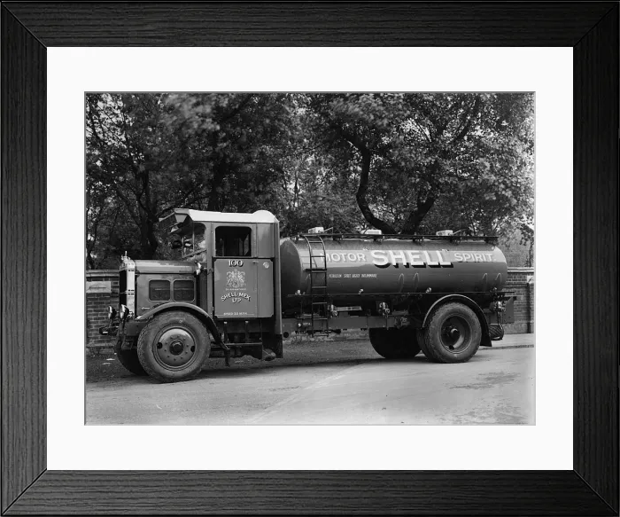 Framed Print : 1931 Scammell 8 ton Shell petrol tanker. Creator: Unknown Framed Print : 1931 Scammell 8 ton Shell petrol tanker. Creator: Unknown