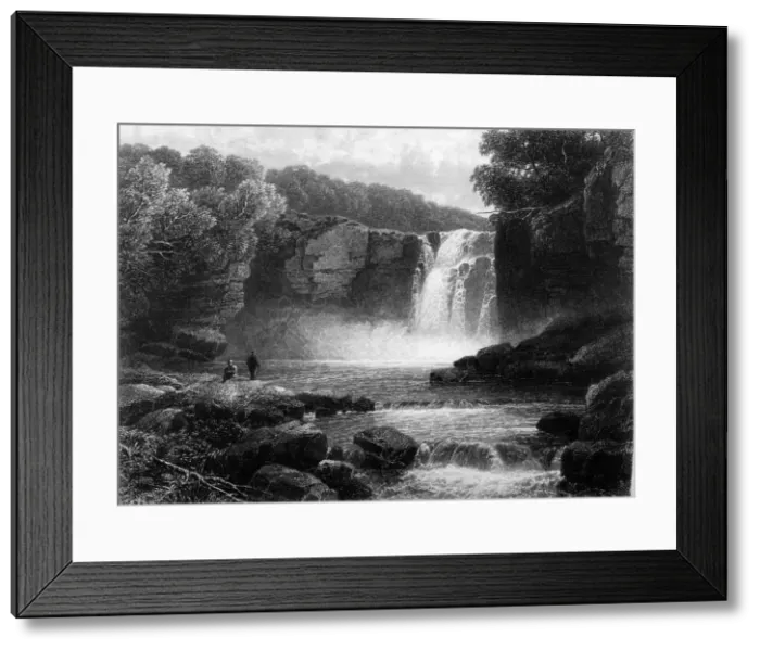 Framed Print : Falls of the Hespte, c1870 Framed Print : Falls of the Hespte, c1870