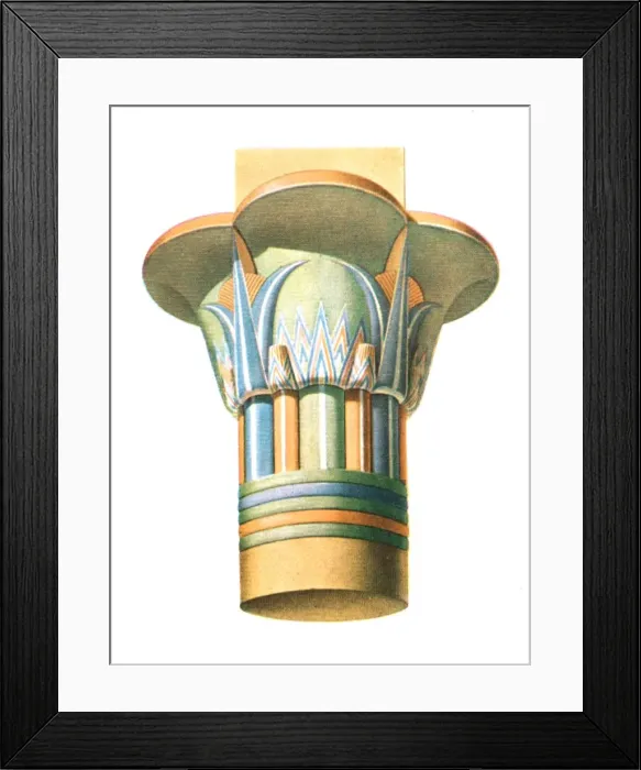 Framed Print : Capital from Philae, Egypt, (1928). Creator: Unknown Framed Print : Capital from Philae, Egypt, (1928). Creator: Unknown