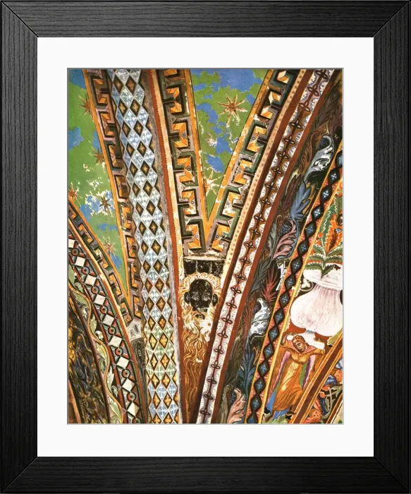 Framed Print : Decoration in the Basilica of Saint Francis, Assisi, Italy, (1928). Creator: Unknown Framed Print : Decoration in the Basilica of Saint Francis, Assisi, Italy, (1928). Creator: Unknown