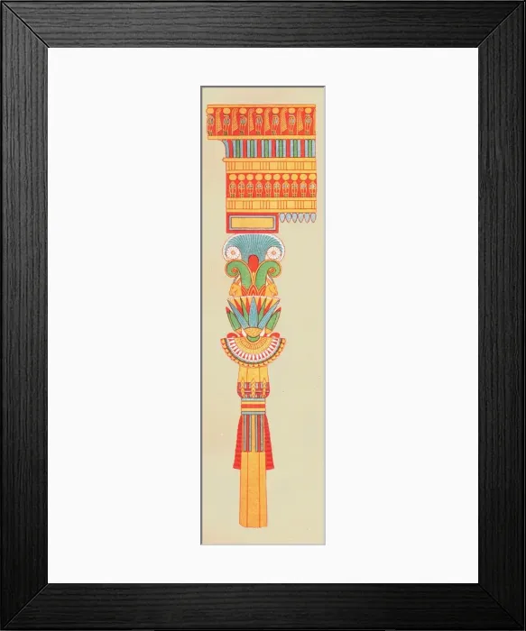 Framed Print : Bouquet capital, Thebes, Egypt, (1928). Creator: Unknown Framed Print : Bouquet capital, Thebes, Egypt, (1928). Creator: Unknown
