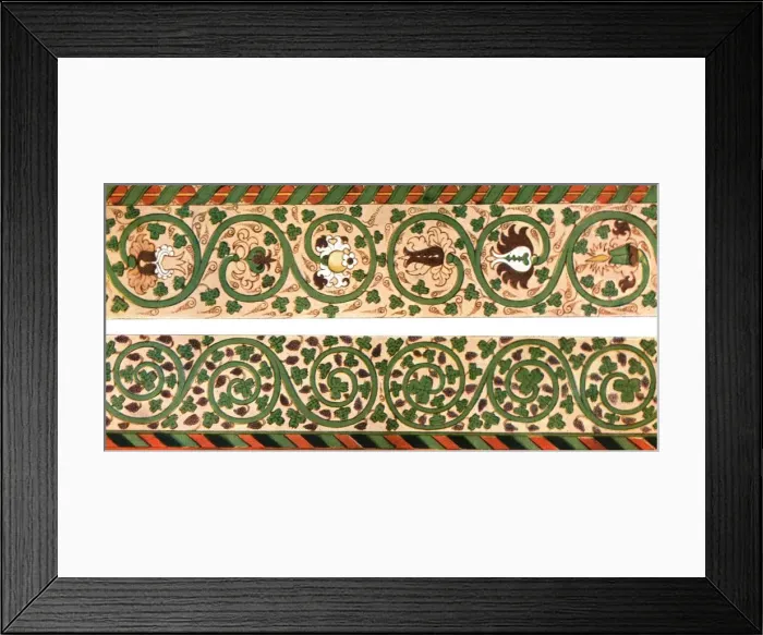 Framed Print : Decoration in Kumla Church, Sweden, (1928). Creator: Unknown Framed Print : Decoration in Kumla Church, Sweden, (1928). Creator: Unknown