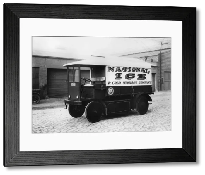 Framed Print : 1924 Walker electric van. Creator: Unknown Framed Print : 1924 Walker electric van. Creator: Unknown