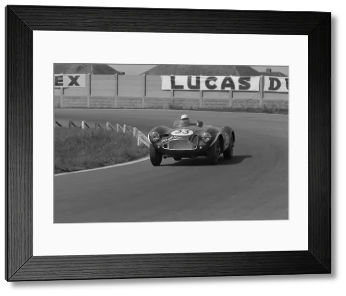 Framed Print : Aston Martin DB3S, Roy Salvadori, Aintree 1956. Creator: Unknown Framed Print : Aston Martin DB3S, Roy Salvadori, Aintree 1956. Creator: Unknown