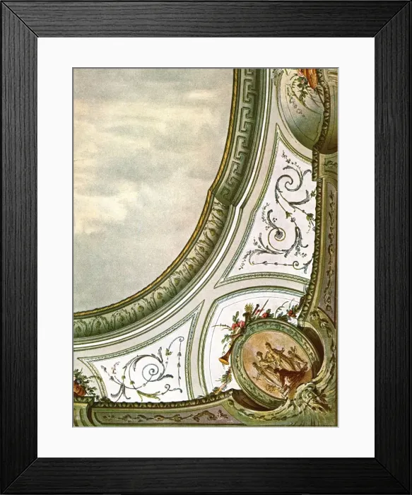 Framed Print : Design for ceiling decoration, Italy, (1928). Creator: Unknown Framed Print : Design for ceiling decoration, Italy, (1928). Creator: Unknown