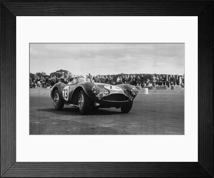 Framed Print : Aston Martin DB3S, racing at Chaterhall 1955. Creator: Unknown Framed Print : Aston Martin DB3S, racing at Chaterhall 1955. Creator: Unknown