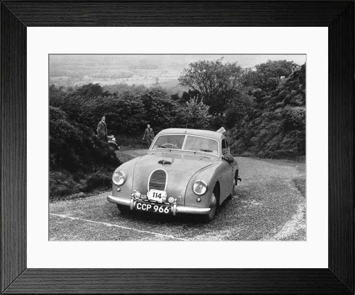 Framed Print : Jowett Jupiter with Abbott body, C. P. Swain, Morecambe Rally 1953. Creator: Unknown Framed Print : Jowett Jupiter with Abbott body, C. P. Swain, Morecambe Rally 1953. Creator: Unknown