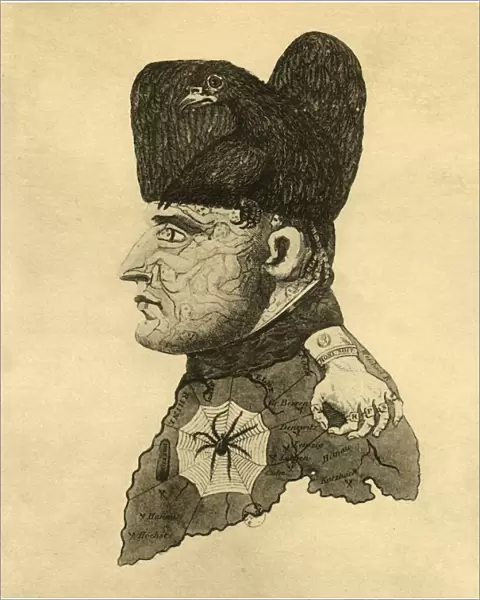 Caricature of Napoleon, c1814, (1921). Creator: Unknown