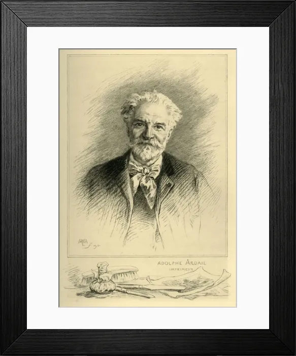 Framed Print : Adolphe Ardail, Imprimeur, 1901, (1903). Creator: Adolphe Ardail Framed Print : Adolphe Ardail, Imprimeur, 1901, (1903). Creator: Adolphe Ardail