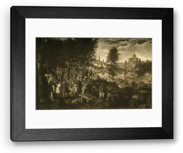 Framed Print : The Sermon of St. John the Baptist, c1550, (1903). Creator: Unknown Framed Print : The Sermon of St. John the Baptist, c1550, (1903). Creator: Unknown