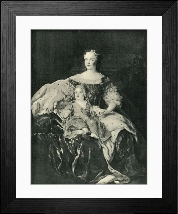 Framed Print : Maria Leszczynska and the Dauphin, c1730, (1903). Creator: Unknown Framed Print : Maria Leszczynska and the Dauphin, c1730, (1903). Creator: Unknown
