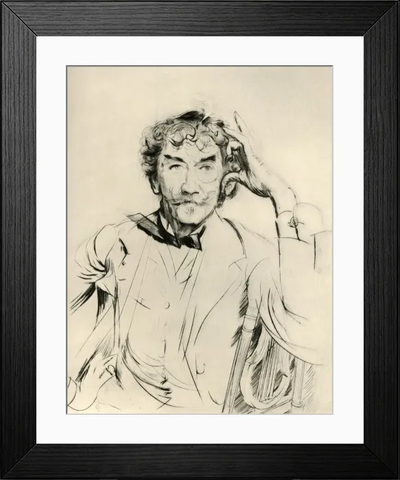 Framed Print : James Abbott McNeill Whistler, 1897, (1903). Creator: Unknown Framed Print : James Abbott McNeill Whistler, 1897, (1903). Creator: Unknown