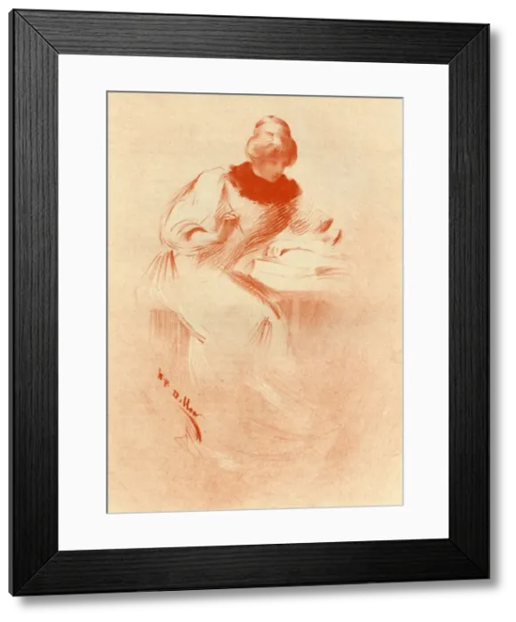 Framed Print : La Comptabilite, 1903. Creator: Unknown Framed Print : La Comptabilite, 1903. Creator: Unknown