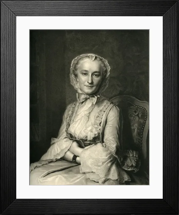 Framed Print : Portrait of Mademoiselle Salle, c1750s, 1908. Creator: J Chauvet Framed Print : Portrait of Mademoiselle Salle, c1750s, 1908. Creator: J Chauvet