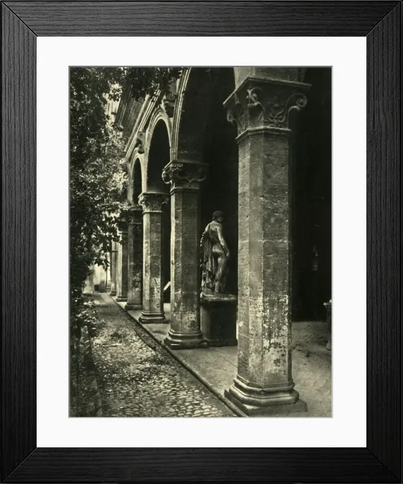 Framed Print : Courtyard of the Palazzetto Venezia, Rome, Italy, 1908. Creator: Unknown Framed Print : Courtyard of the Palazzetto Venezia, Rome, Italy, 1908. Creator: Unknown