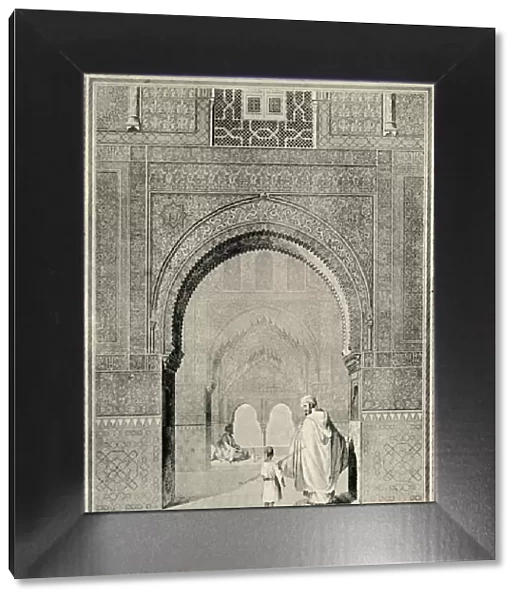 View in the Hall of the Two Sisters, 19th century, (1907). Creator: Unknown